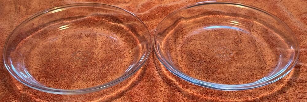 2 Vintage Anchor Hocking Fire King #460 9 In Pie Plate Dish Made In USA